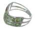 Silver Southwest Turquoise And Opal Inlay Ring Size 8-1/4 AX53955